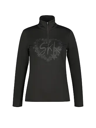 ICEPEAK | Damen Unterzieh Zipshirt Ellenton | schwarz